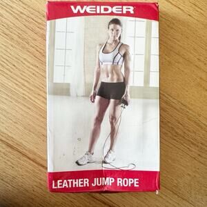 Weider Leather Jump Rope 9 Foot